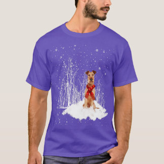 IRISH TERRIER Dog Christmas Happy Holidays Season T-Shirt