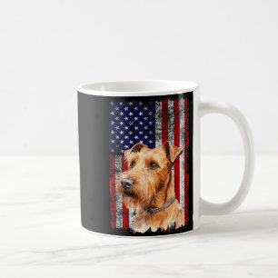 Irish Terrier Dog Lover Flag 4th of July Patriotic Coffee Mug