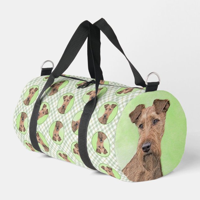 Irish Terrier Duffle Bag (Left Corner)