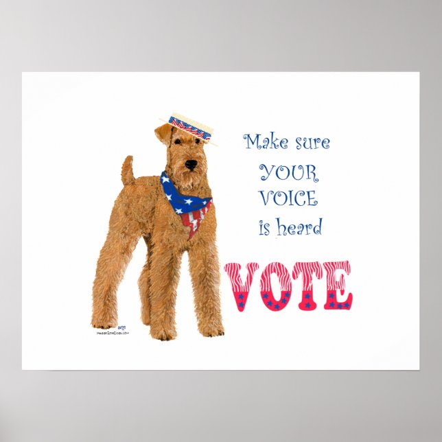 Irish Terrier Elections Poster (Front)