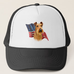 Irish Terrier Flag Trucker Hat