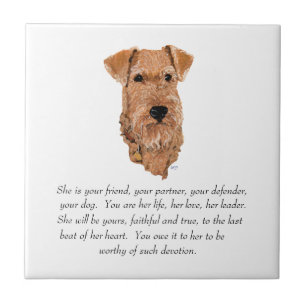 Irish Terrier Keepsake - Female Ceramic Tile