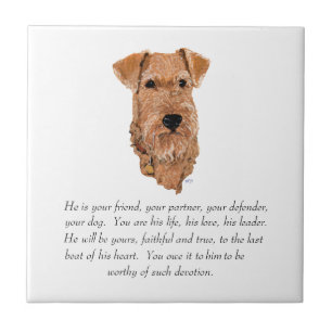 Irish Terrier Keepsake - Male Tile