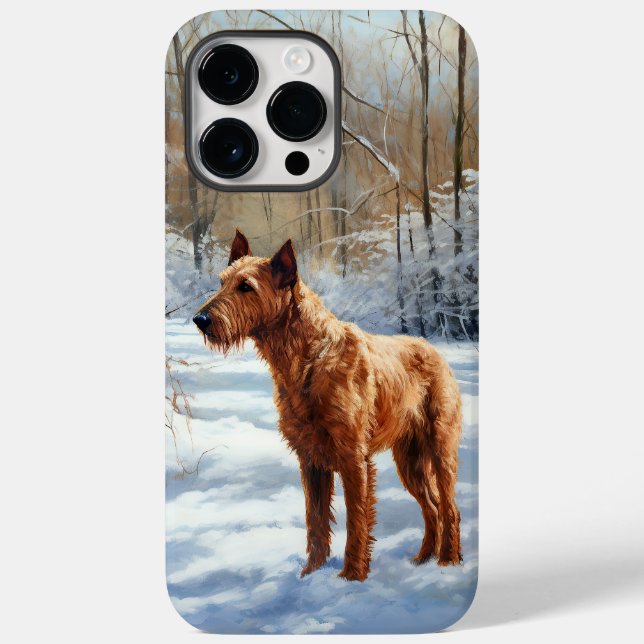 Irish Terrier Let It Snow Christmas Case-Mate iPhone Case (Back)