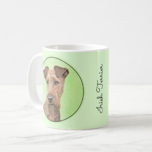 Irish Terrier Painting - Cute Original Dog Art Coffee Mug
