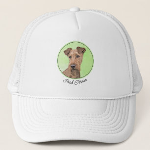 Irish Terrier Painting - Cute Original Dog Art Trucker Hat