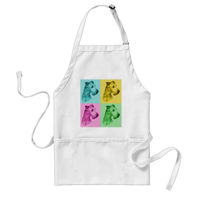 Irish Terrier pop-art Standard Apron (Front)