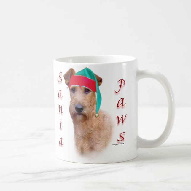Irish Terrier Santa Paws Coffee Mug (Right)