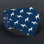Irish Terrier Silhouettes Pattern Blue and White Tie<br><div class="desc">This original Irish Terriers pattern neck tie makes a great gift for dog dads! Available in a variety of colours, this cool tie makes a statement for anyone who loves an Irish Terrier. An awesome gift for the guy who wears a tie for business, or for special events like holiday...</div>