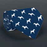 Irish Terrier Silhouettes Pattern Blue and White Tie<br><div class="desc">This original Irish Terriers pattern neck tie makes a great gift for dog dads! Available in a variety of colours, this cool tie makes a statement for anyone who loves an Irish Terrier. An awesome gift for the guy who wears a tie for business, or for special events like holiday...</div>