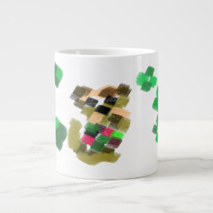 Irish terrier St Patrick's day fun Large Coffee Mug