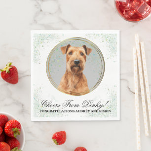 Irish Terrier Wedding Napkins With Dogs Photo