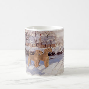 Irish Terriers in Winter Coffee Mug
