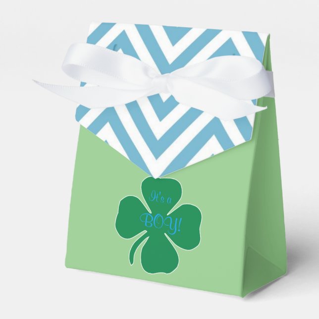 Irish themed baby shower Favour Box (Front Side)