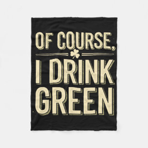 Irish Themed Green Outfits Saint Patricks Day Idea Fleece Blanket