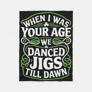 Irish Themed Green Outfits Saint Patricks Day Idea Fleece Blanket
