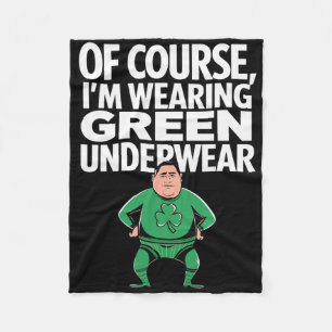 Irish Themed Green Outfits Saint Patricks Day Idea Fleece Blanket
