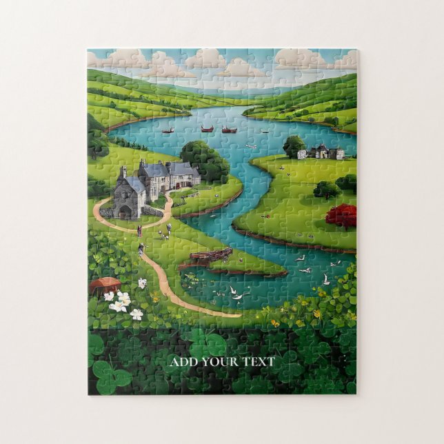 Irish-themed Personalised Landscape Puzzle (Vertical)