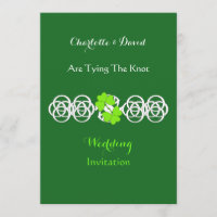 Irish Themed Wedding Party Invitations