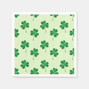 irish three leaves clover pattern napkin