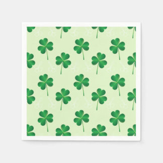 irish three leaves clover pattern napkin