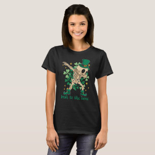Irish to the bone leprechaun hat dabbing skeleton T-Shirt