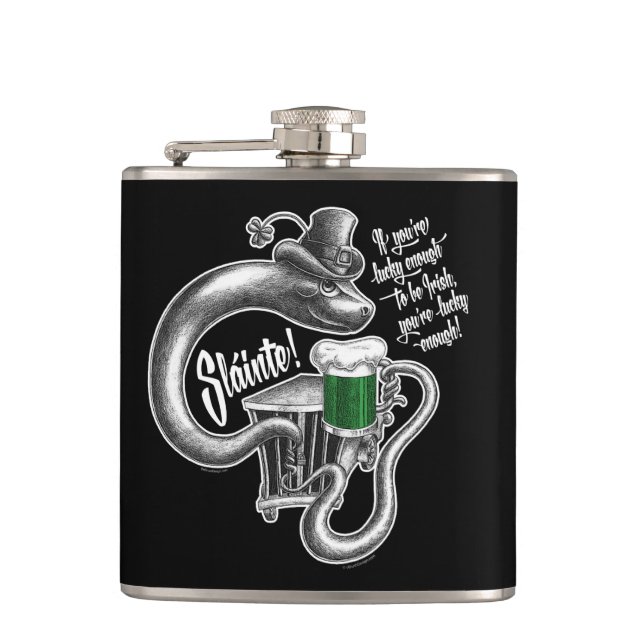 Irish Toast Hip Flask (Front)
