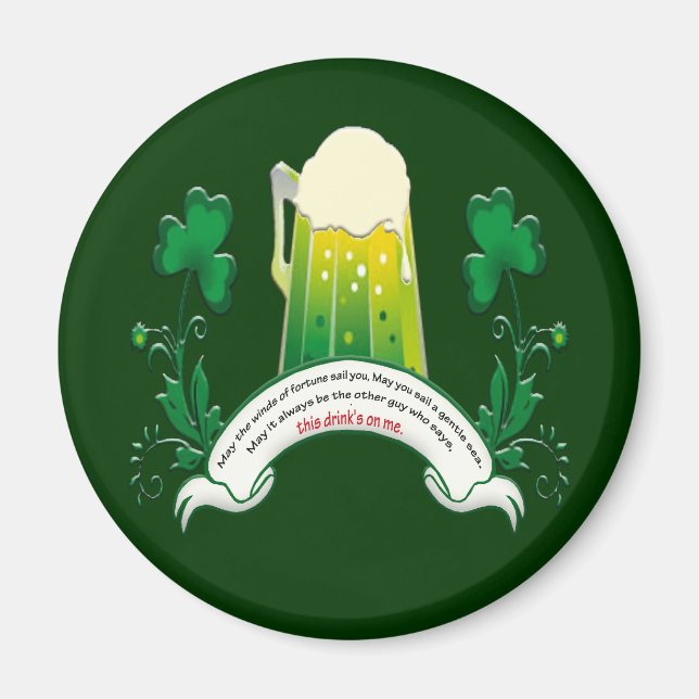 Irish Toast Magnet (Front)