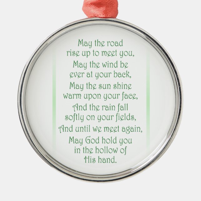 Irish Toast Metal Tree Decoration (Front)