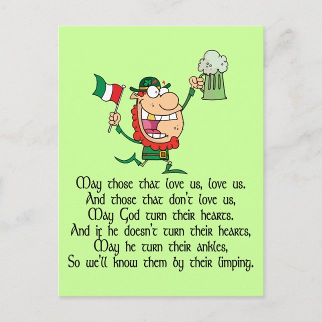 Irish Toast Postcard (Front)