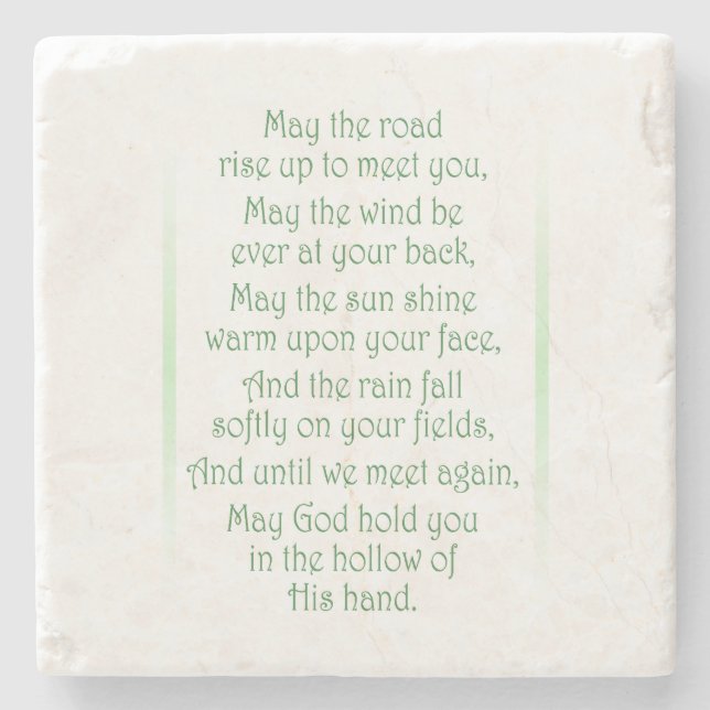 Irish Toast Stone Coaster (Front)