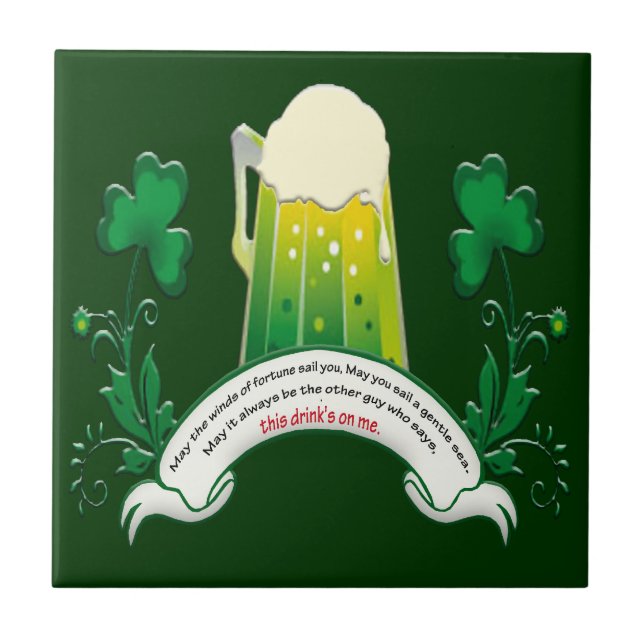 Irish Toast Tile (Front)