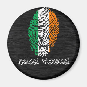 Irish touch fingerprint flag magnet