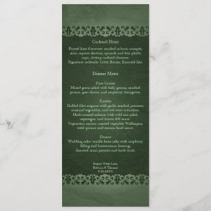 Irish Traditional Celtic Cross Wedding Menu