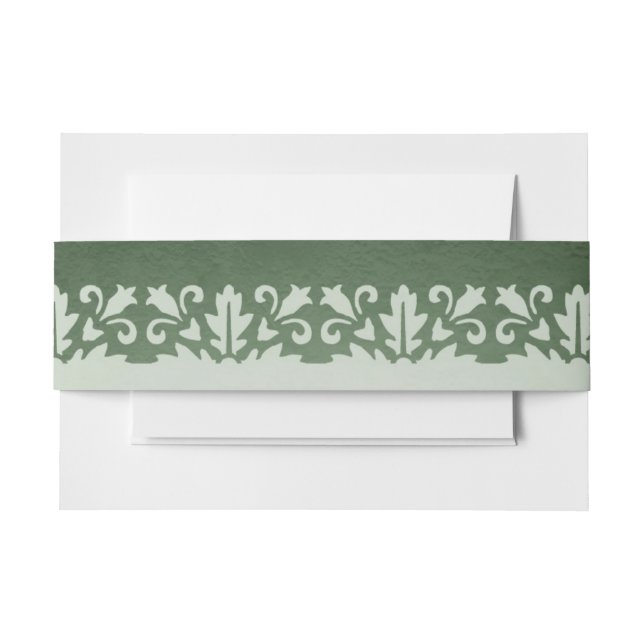 Irish Traditional Wedding Invitation Belly Band (Front Example)