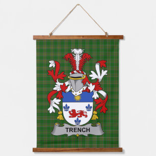 Irish Trench Coat of Arms Family Crest Hanging Tapestry