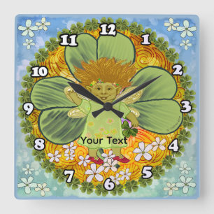 Irish Troll  Square Wall Clock