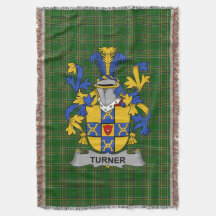  Irish Turner Coat of Arms Family Crest Ireland