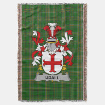  Irish Udall Coat of Arms Family Crest Ireland