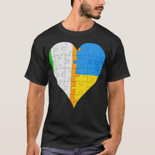 Irish Ukrainian Flag Heart Ireland Ukraine T-Shirt