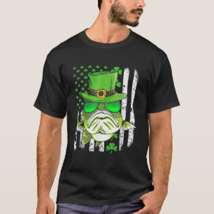 Irish US American Flag Fishing Fish St Patricks Da T-Shirt