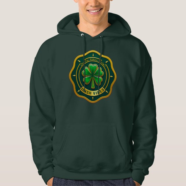 Irish Vibes Club St Patrick’s Day - Moletons Hoodie (Front)