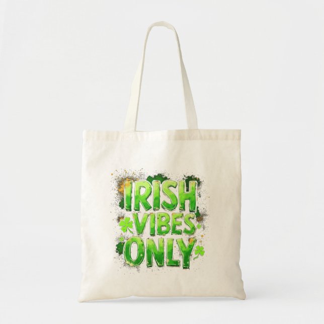 Irish Vibes Only Tote Bag (Front)