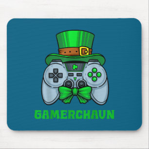 Irish Video Game Controller St Patrick's Day Gamer Mouse Pad
