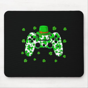 Irish Video Game Controller St Patricks Day Gamer  Mouse Pad