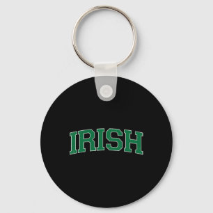 Irish Vintage St. Patrick's Day Tee Green Retro De Key Ring