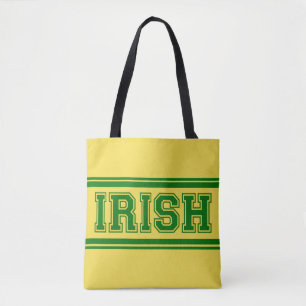 Irish Vintage Varsity Tote Bag