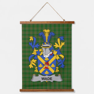 Irish Wade Coat of Arms Family Crest Hanging Tapestry
