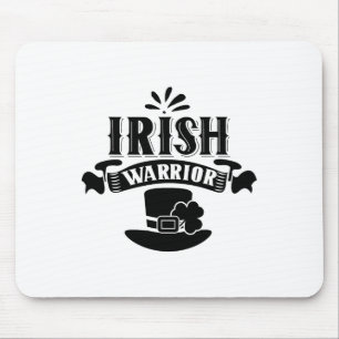 Irish Warrior St. Patricks Day Ireland Leprechaun Mouse Pad