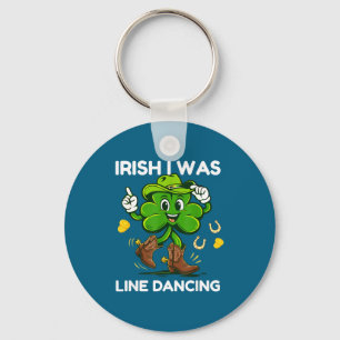 Irish was line dancing funny st patricks day key ring